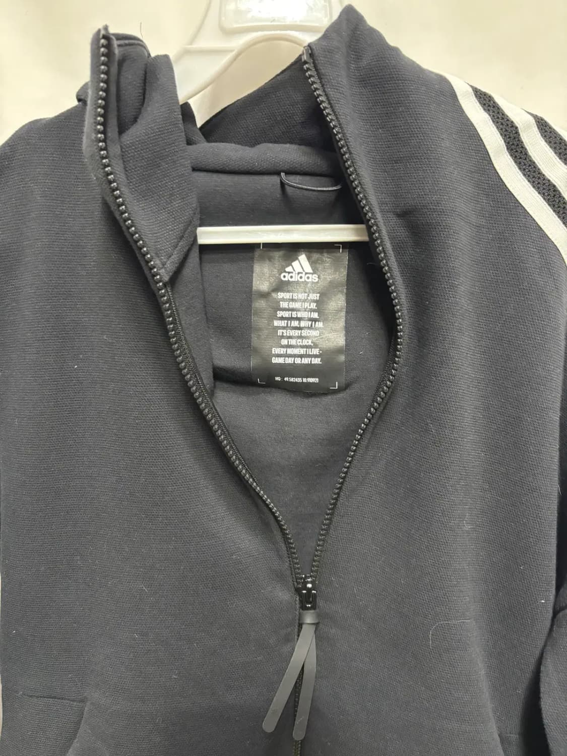 아디다스 W ZNE 풀집 후드집업 자켓 블랙 M 상품이미지2