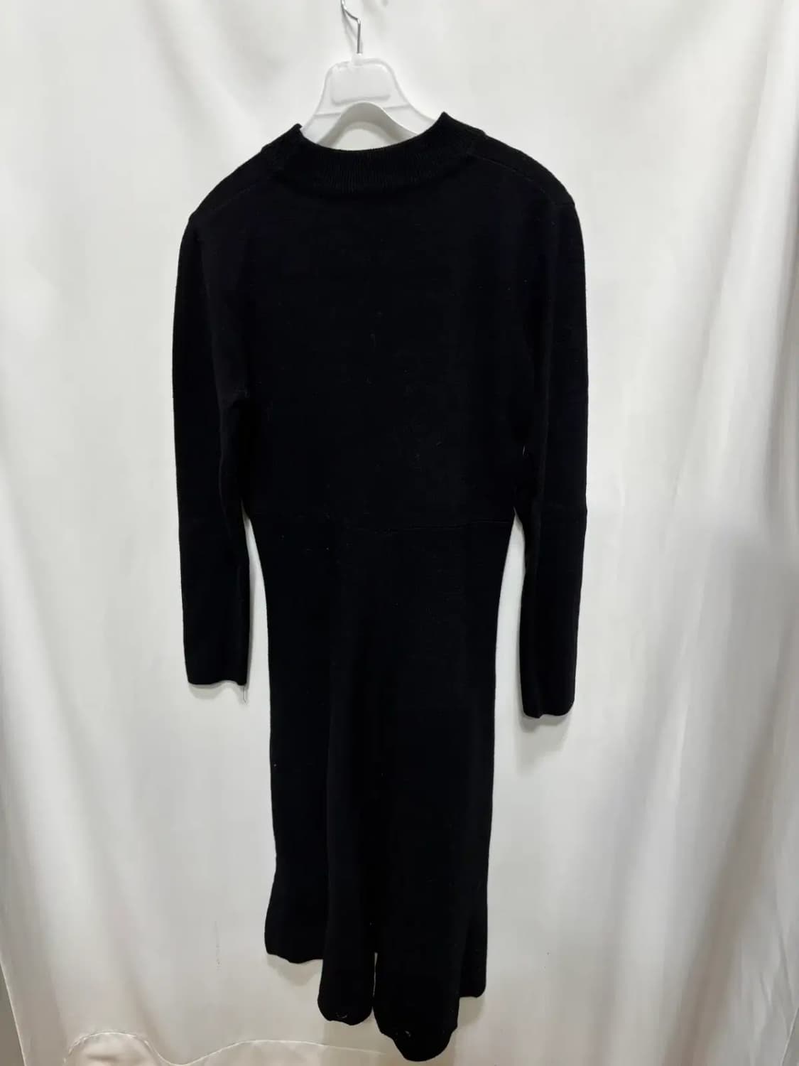 메르시 블랙 긴팔 니트 롱 원피스 상품이미지1