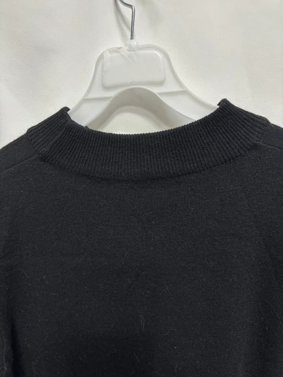 메르시 블랙 긴팔 니트 롱 원피스 상품이미지2