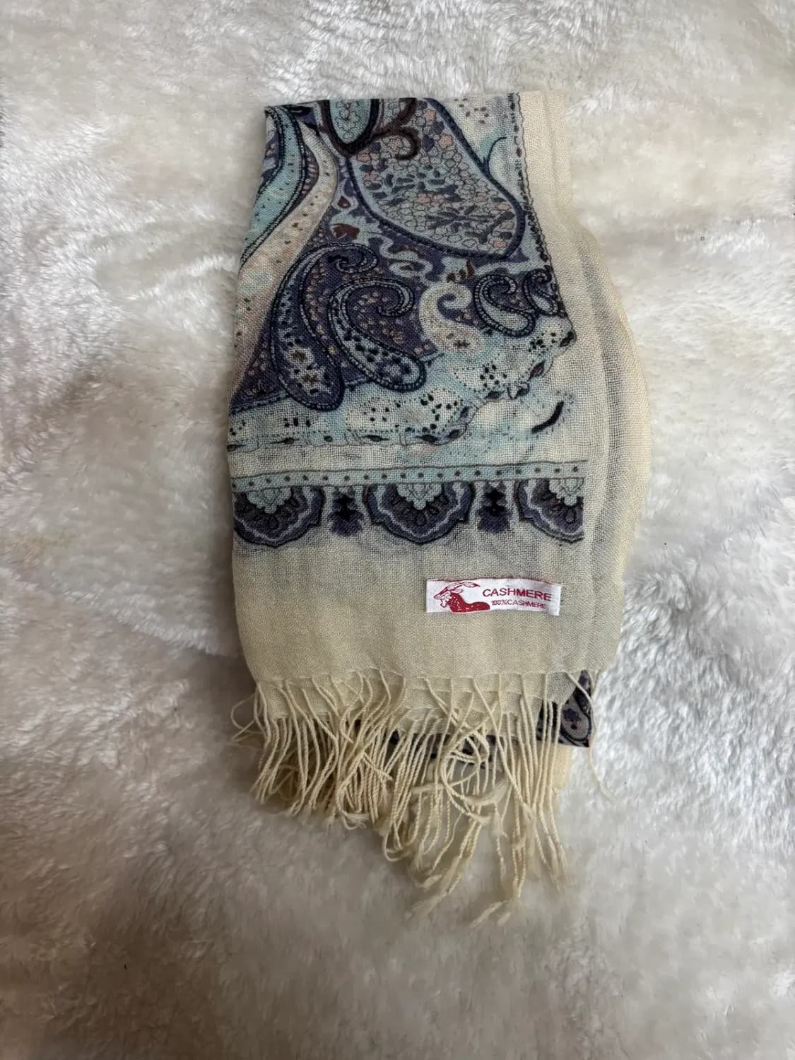 페이즐리 패턴 캐시미어 목도리 머플러 상품이미지1