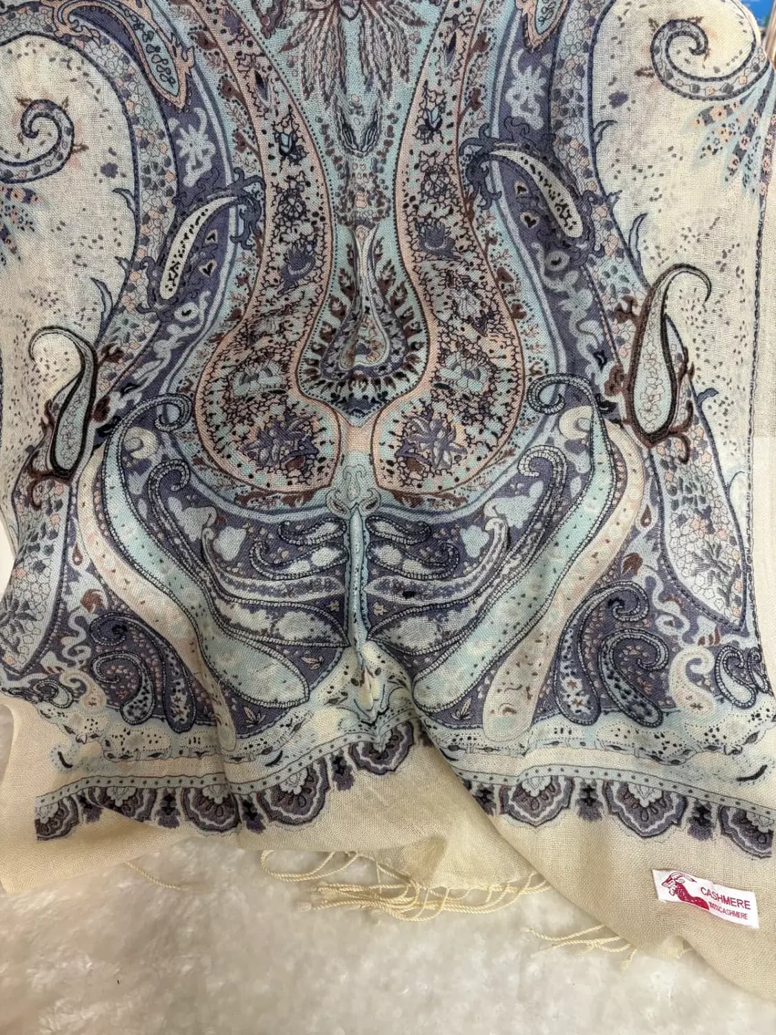 페이즐리 패턴 캐시미어 목도리 머플러 상품이미지2