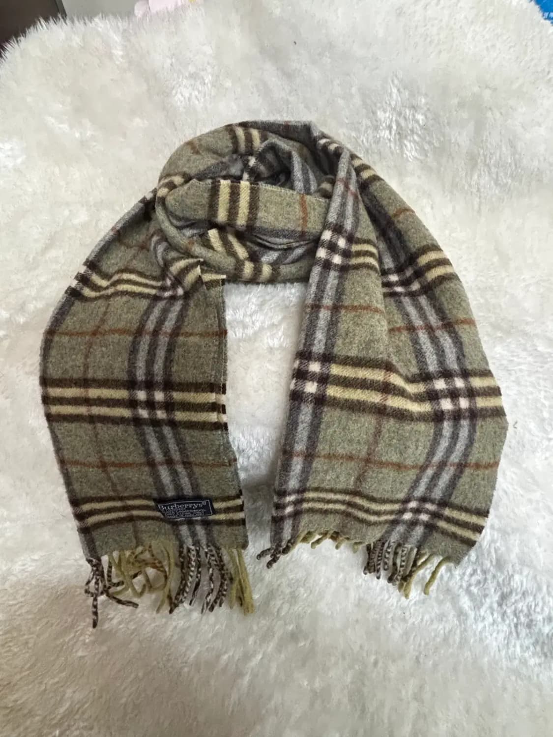 버버리(Burberrys)100% 램스울 빈티지 머플러 목도리 상품이미지1