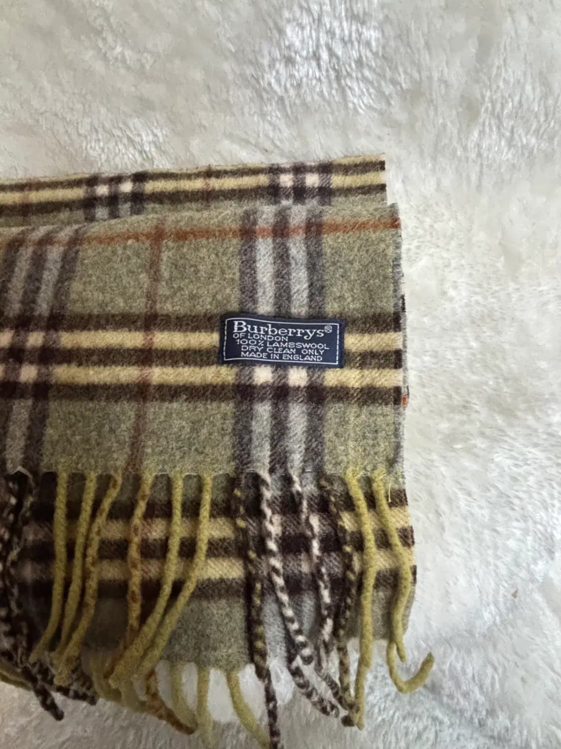 버버리(Burberrys)100% 램스울 빈티지 머플러 목도리 상품이미지3