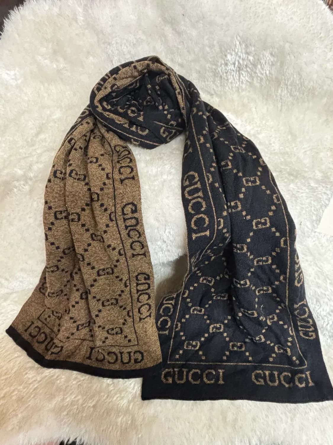 구찌 (Gucci) 리버서블  GG 패턴 울 머플러 목도리 상품이미지1