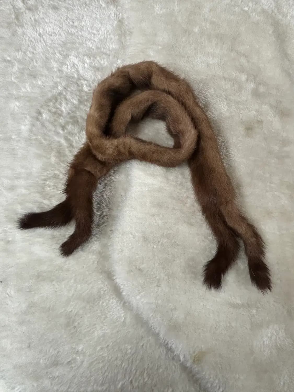 천연 모피 통 밍크 목도리 상품이미지1