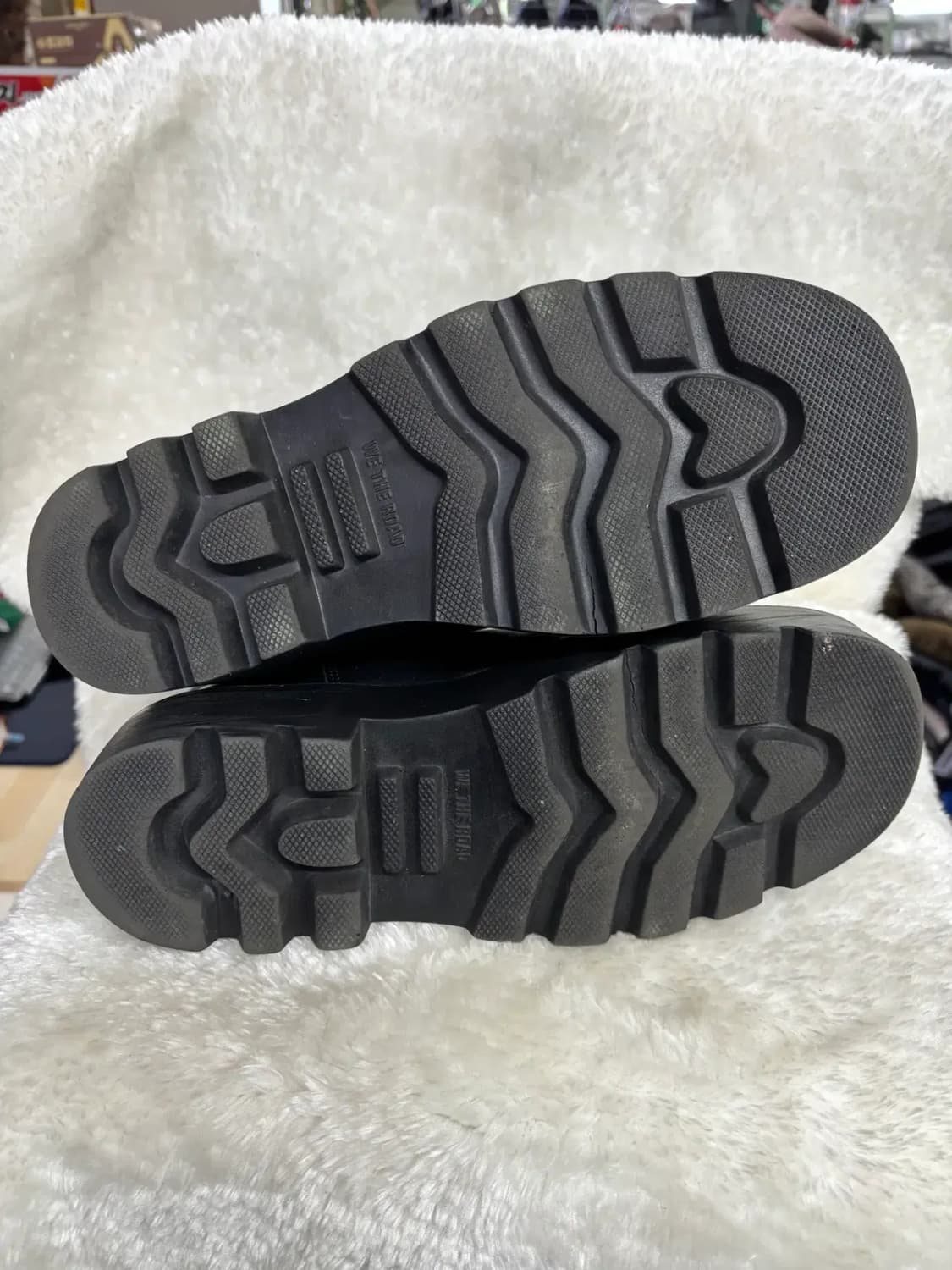 남성 청키솔(통굽) 블랙 첼시 부츠 상품이미지4