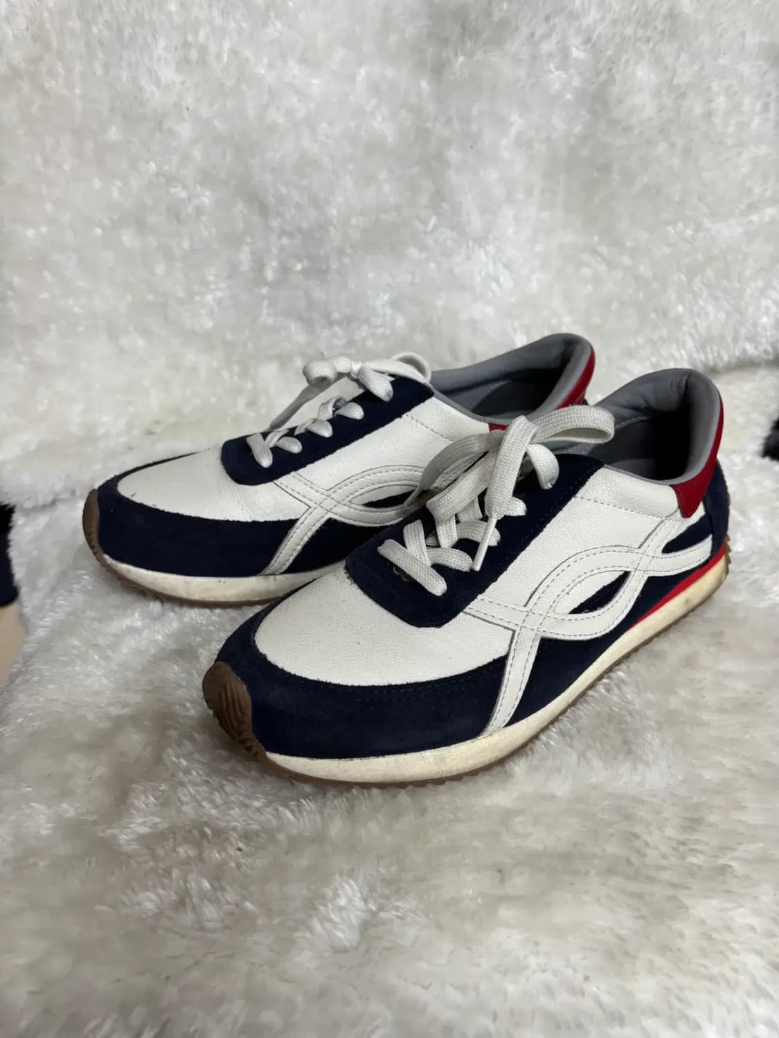 브루마스 스웨이드 앤 가죽 스니커즈 상품이미지2