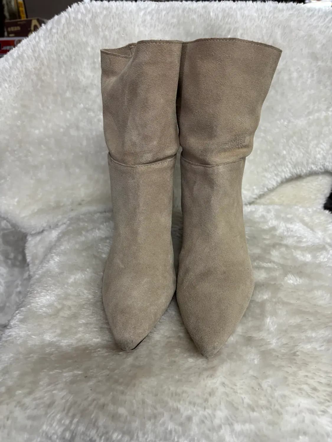 자라(ZARA) 스웨이드 앵클 부츠 상품이미지1