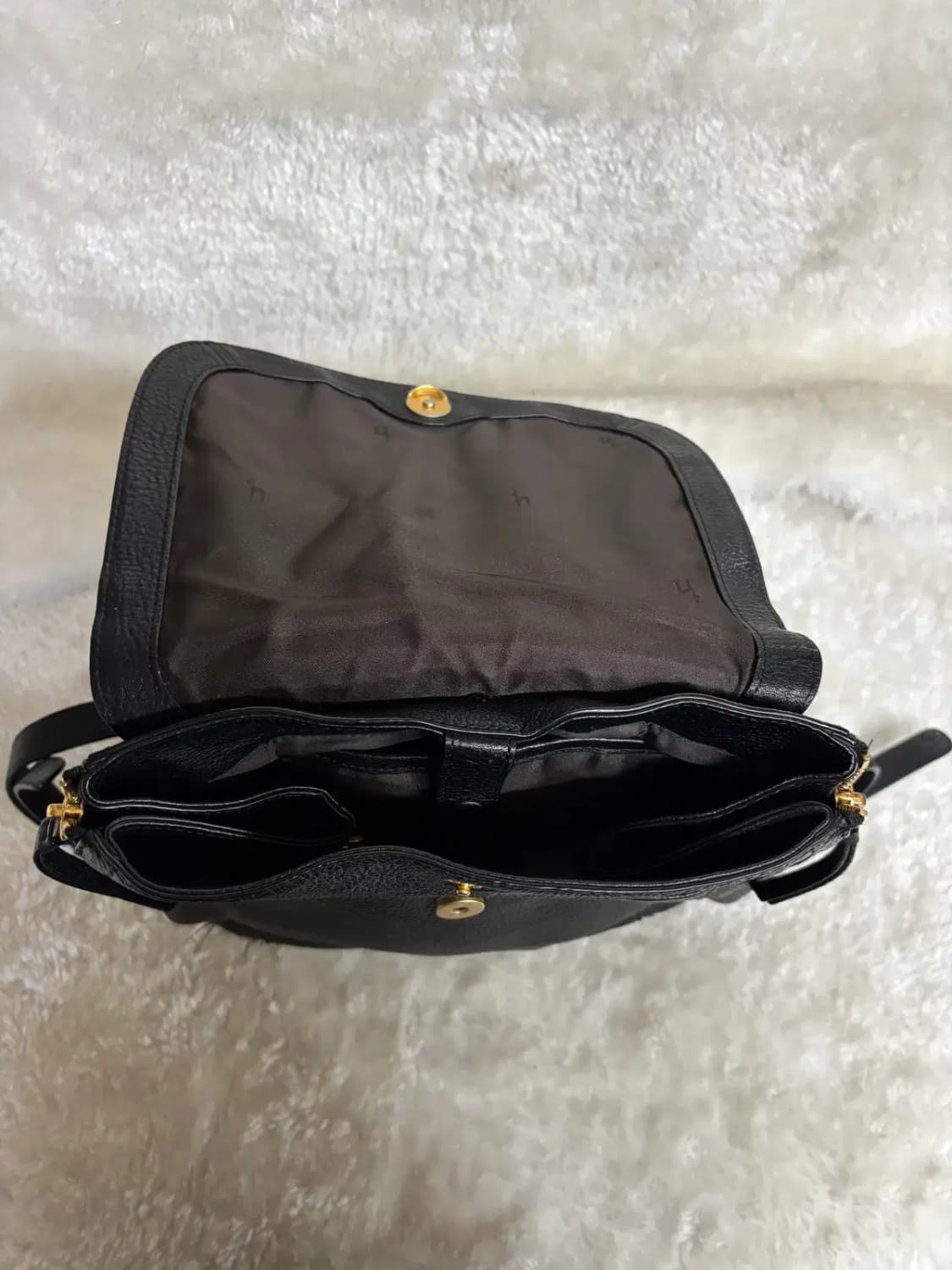 헤지스(HAZZYS) 블랙 가죽 백팩 상품이미지4