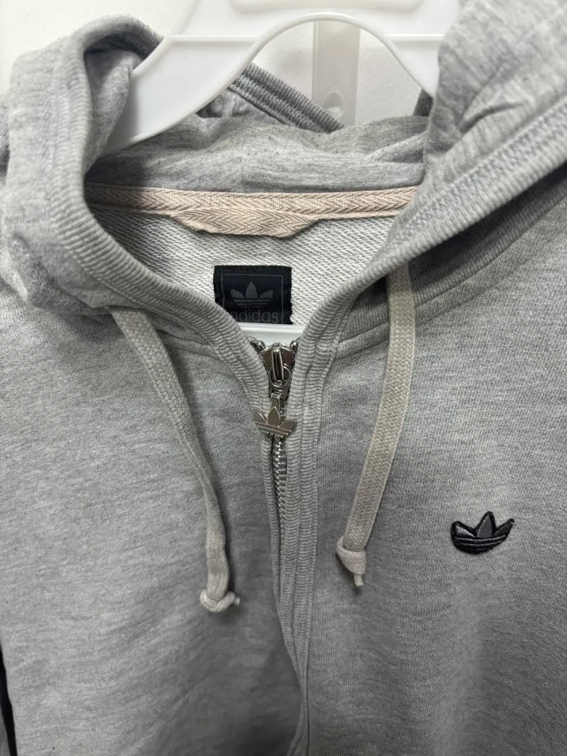 아디다스 트레포일(불꽃 로고)집업 후드티 집업 90 상품이미지2