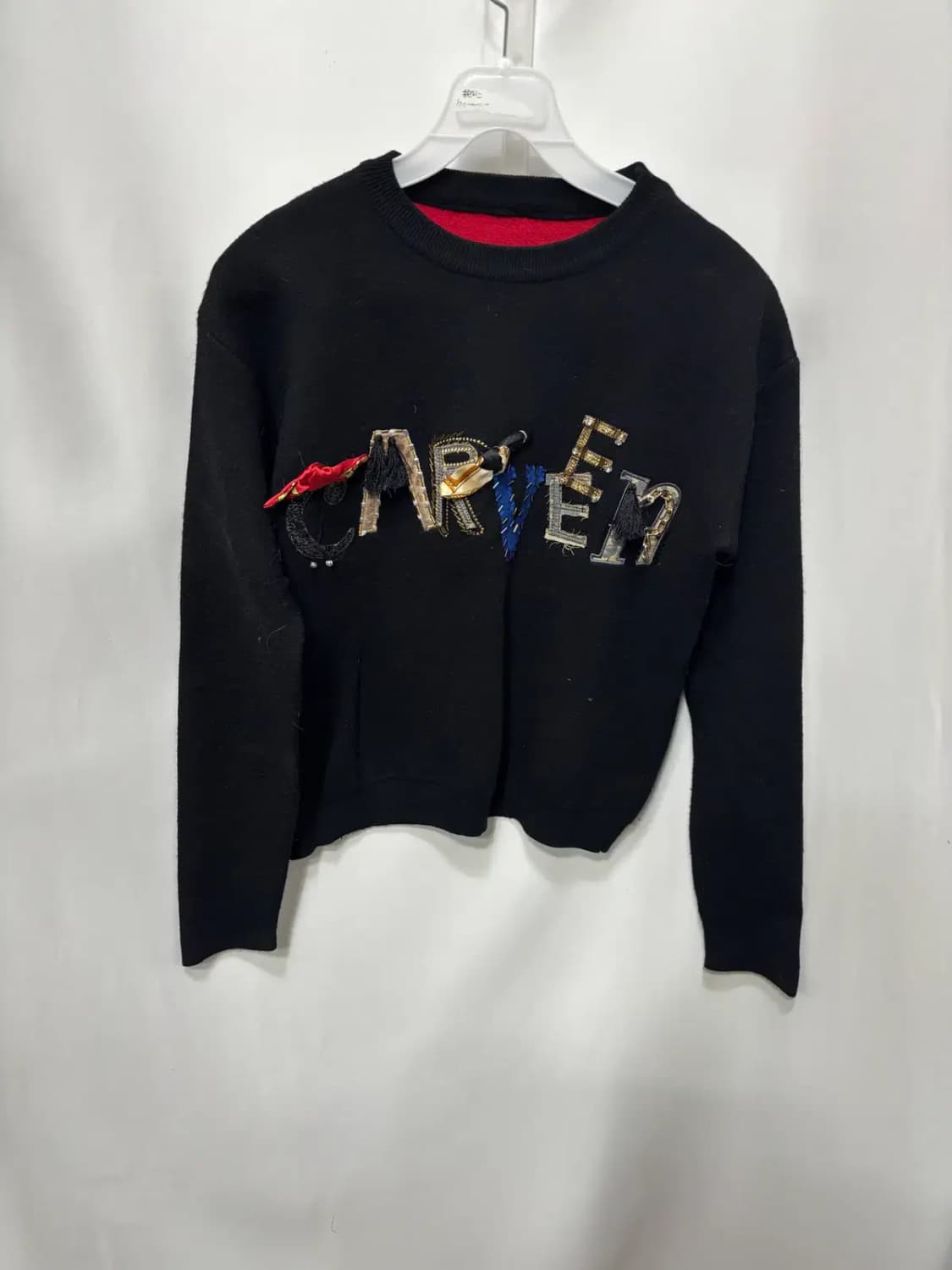 까르벵(Carven) 자수 로고 니트 스웨터 상품이미지1