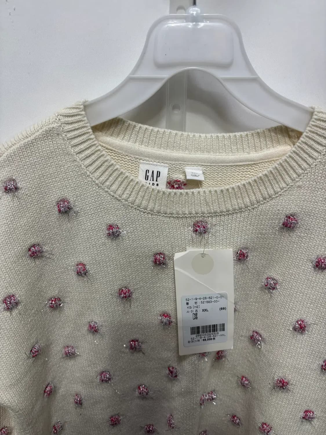 GAP Kids (갭 키즈)작은 꽃 자수 스웨터(새상품)14~16 상품이미지2