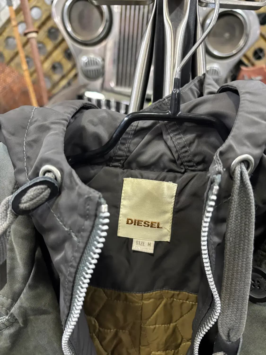 디젤(DIESEL)카키색 야상 빈티지 재킷 점퍼 상품이미지2