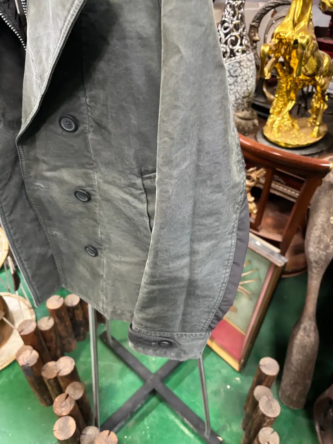 디젤(DIESEL)카키색 야상 빈티지 재킷 점퍼 상품이미지3