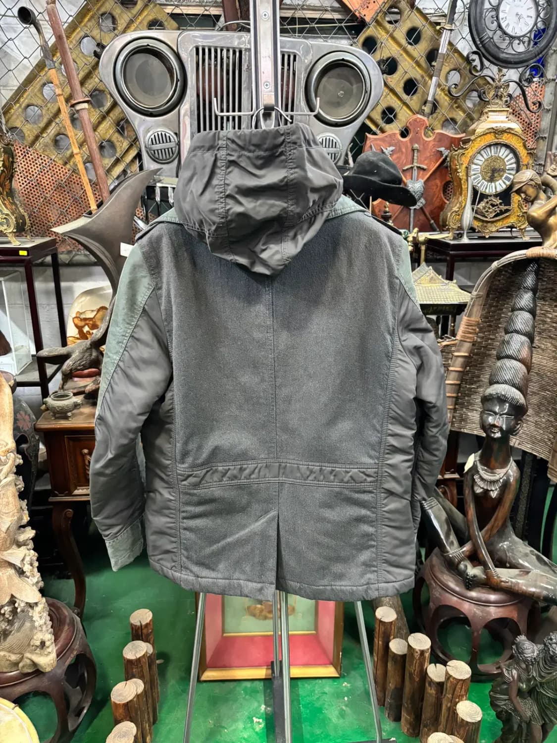 디젤(DIESEL)카키색 야상 빈티지 재킷 점퍼 상품이미지4