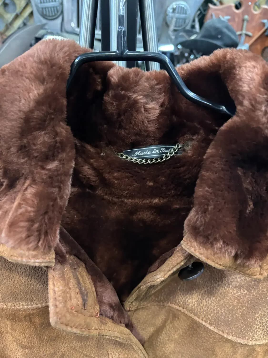 사리펠 피렌체 이탈리아 시어링 무스탕 자켓 상품이미지2