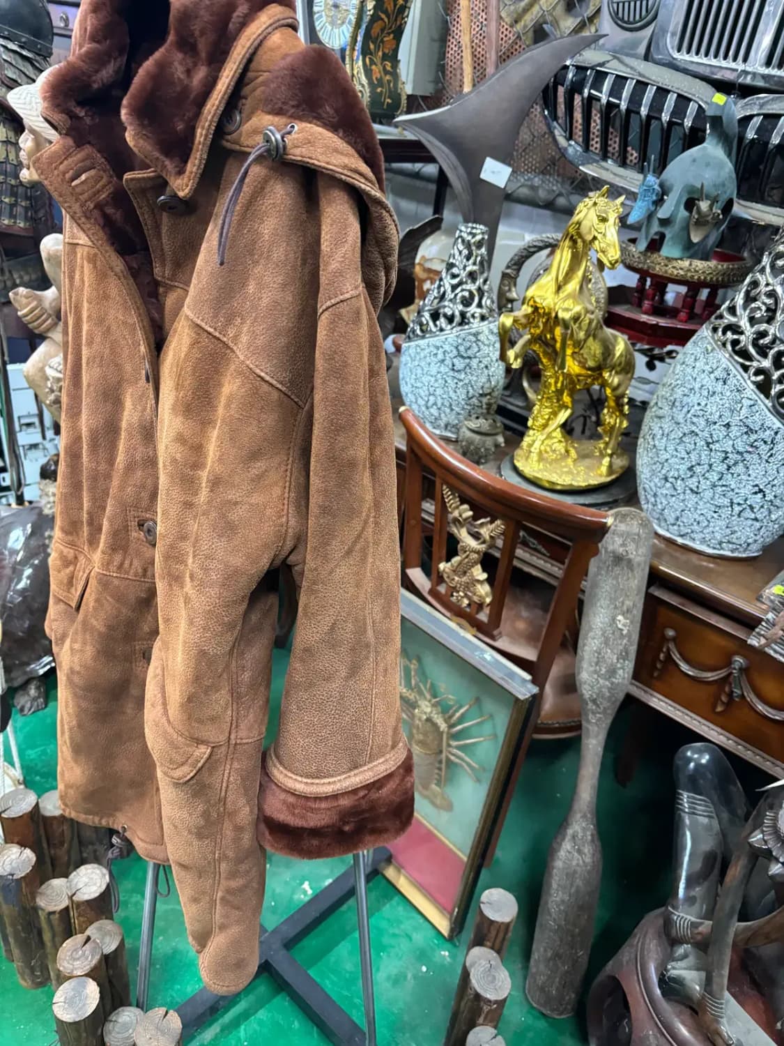 사리펠 피렌체 이탈리아 시어링 무스탕 자켓 상품이미지3