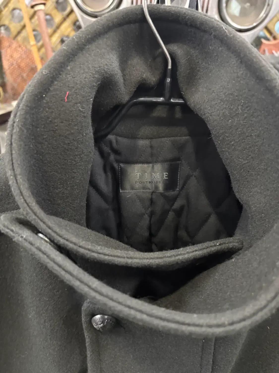 타임(TIME) 남성  모 99% 하이넥 코트 상품이미지2