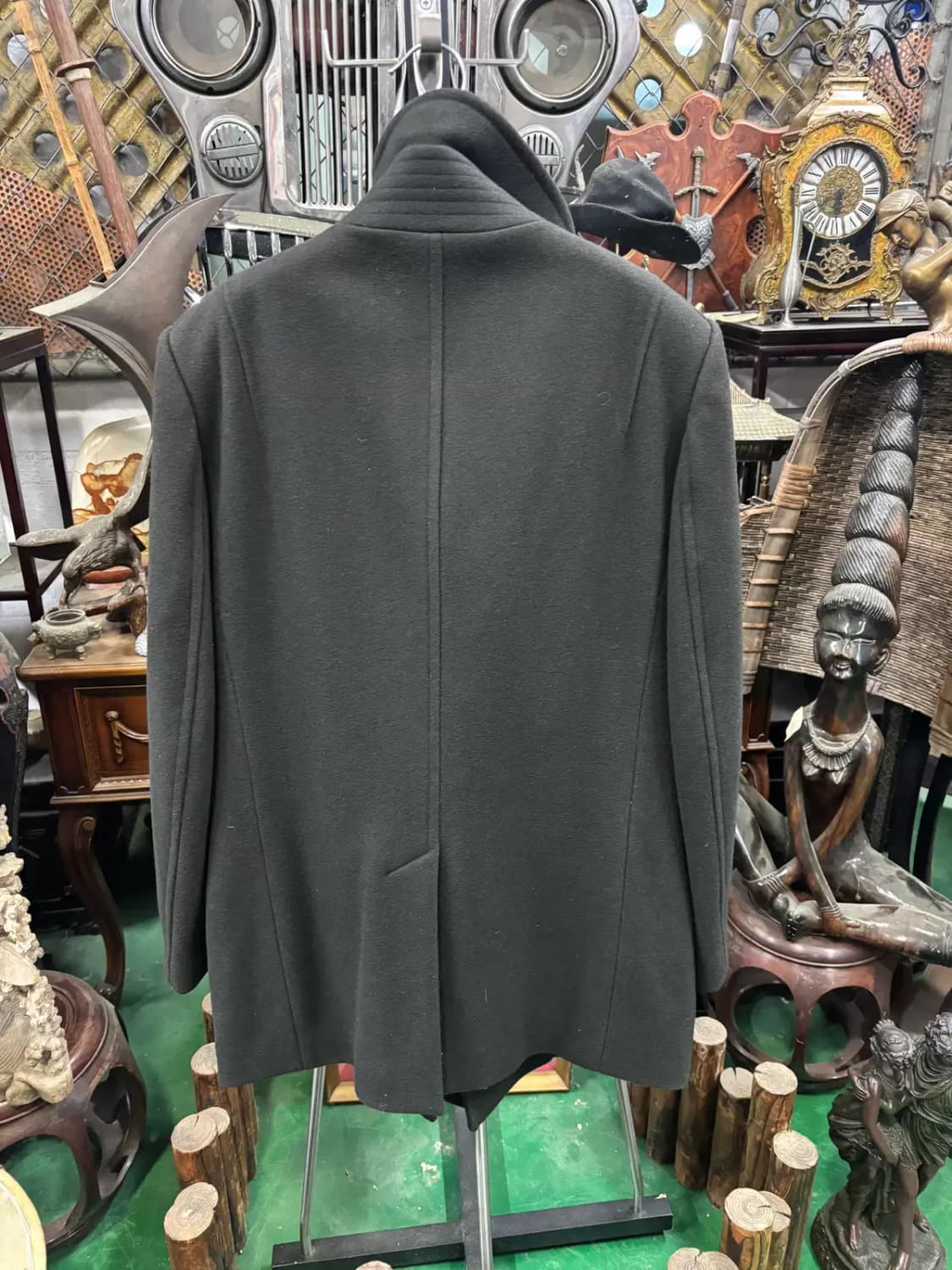 타임(TIME) 남성  모 99% 하이넥 코트 상품이미지5