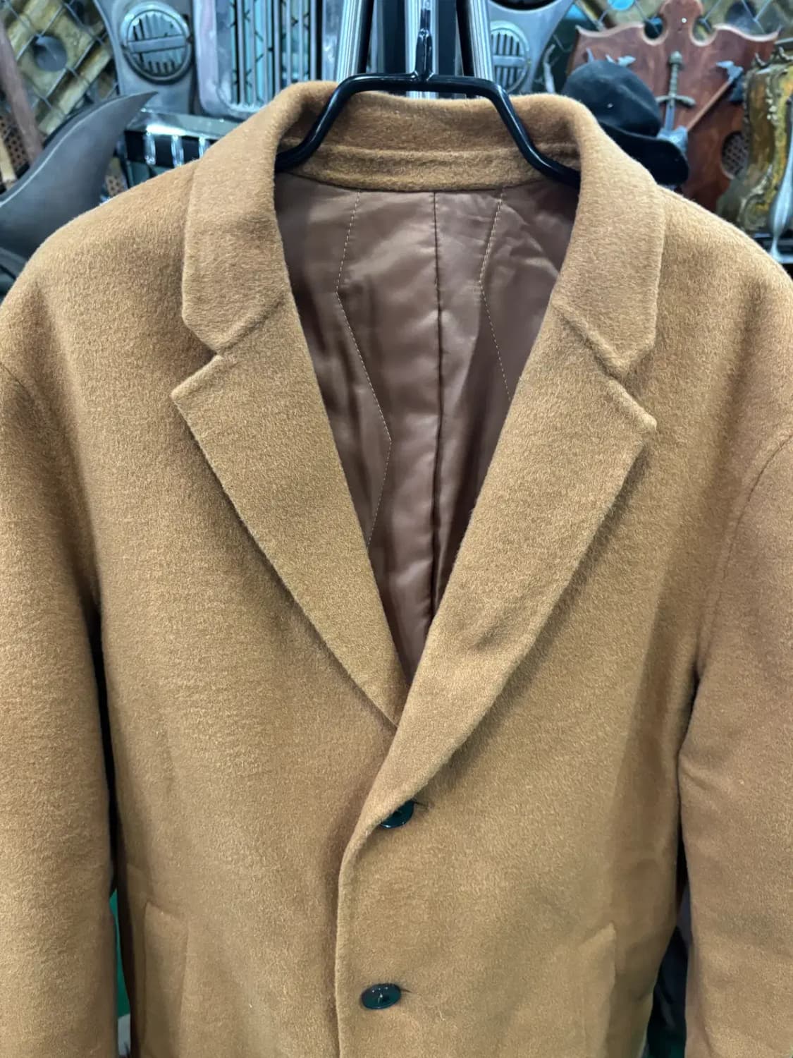 PLAC(플랙) 남성 카멜 울 혼방 롱 코트 상품이미지2