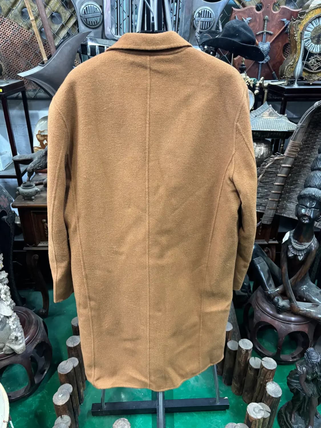 PLAC(플랙) 남성 카멜 울 혼방 롱 코트 상품이미지5