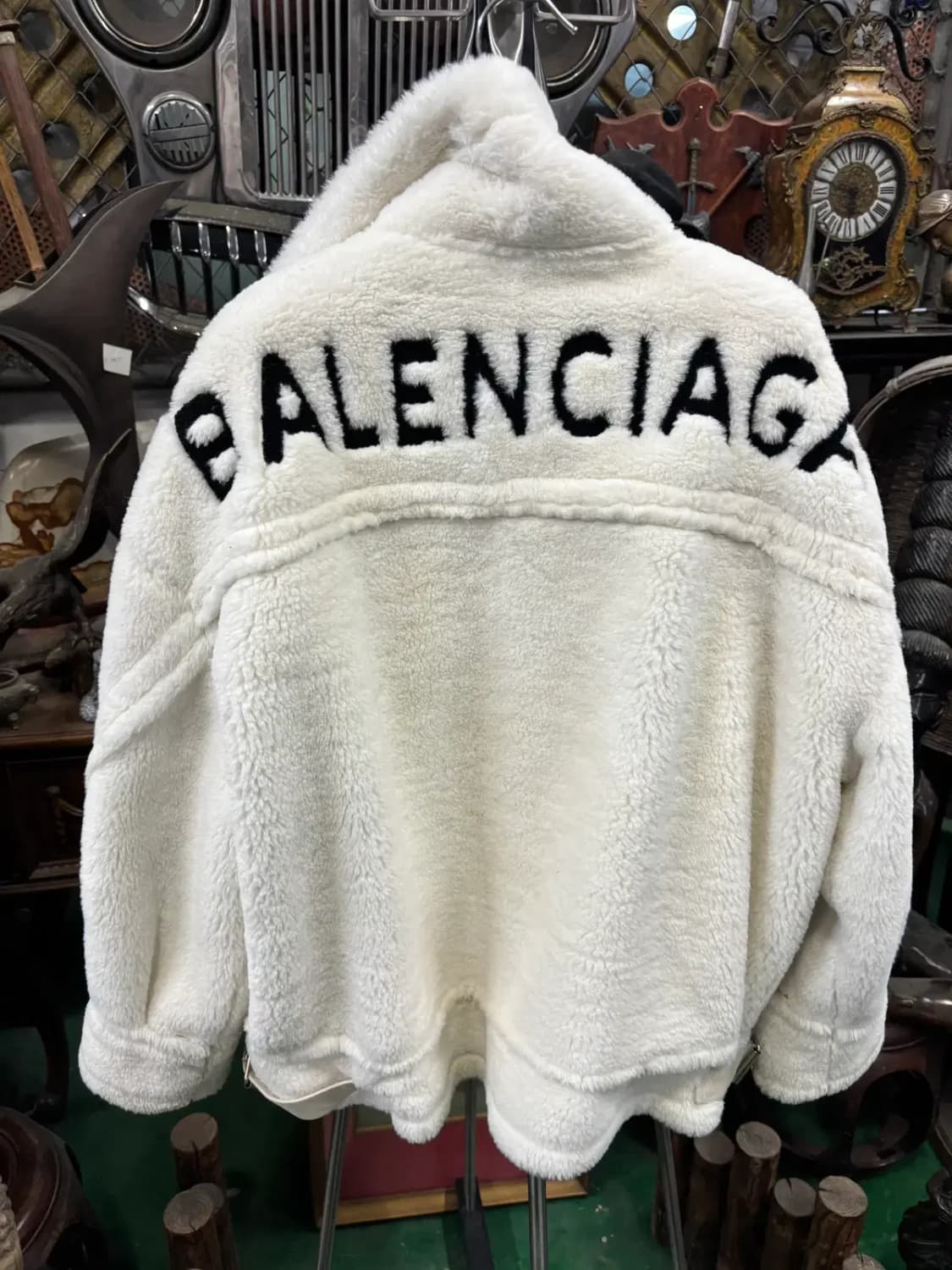 발렌시아가(Balenciaga)양모 혼방 플리스(후리스) 자켓 상품이미지4