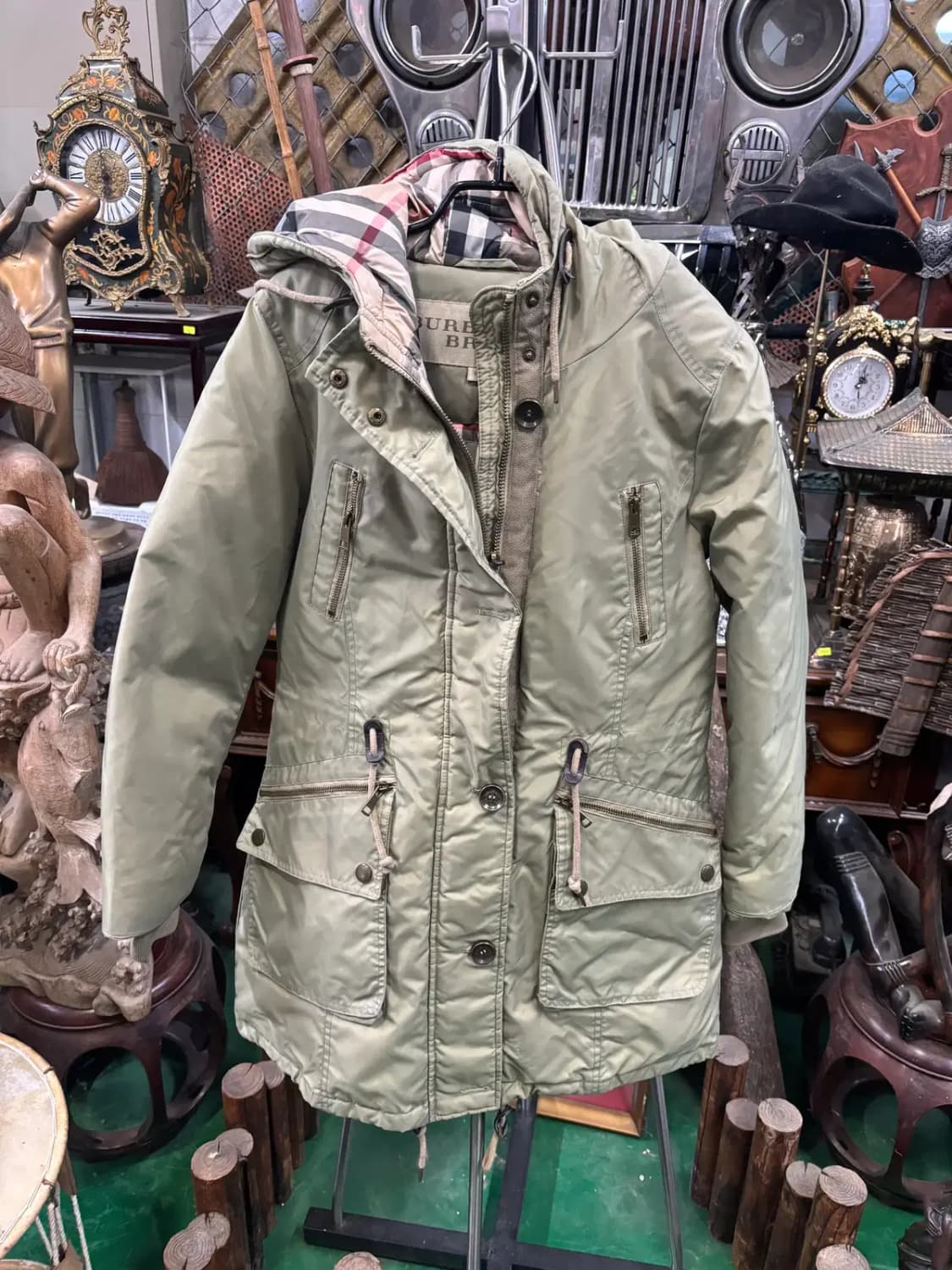 버버리 브릿(Burberry Brit) 야상 거위털 패딩 재킷 점퍼 상품이미지1