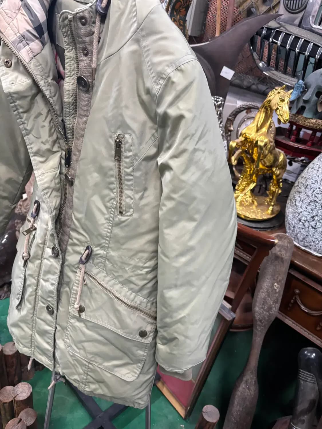 버버리 브릿(Burberry Brit) 야상 거위털 패딩 재킷 점퍼 상품이미지4