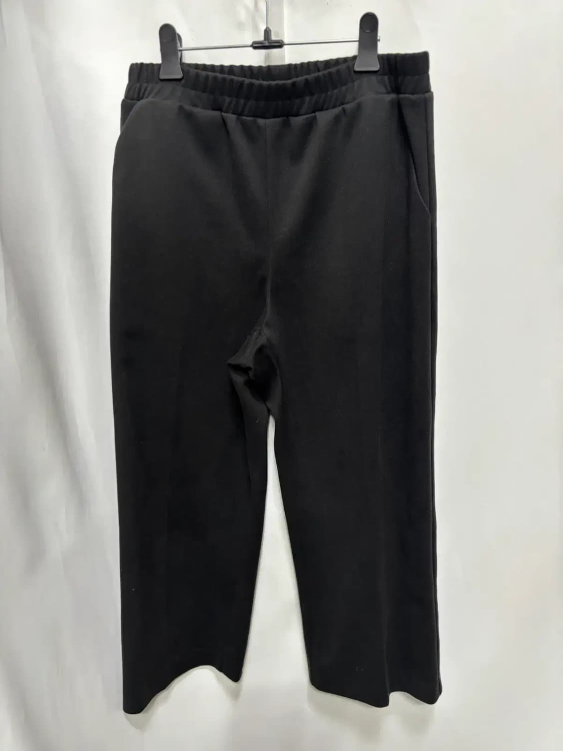 로미스토리 블랙 밴딩 와이드 팬츠 상품이미지1