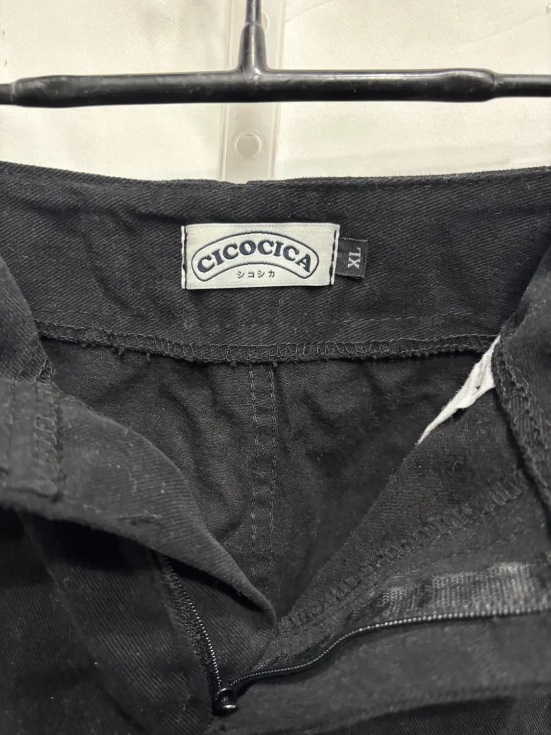 CICOCICA(쇼시카)블랙 버클 벨트 미디스커트 XL 상품이미지3