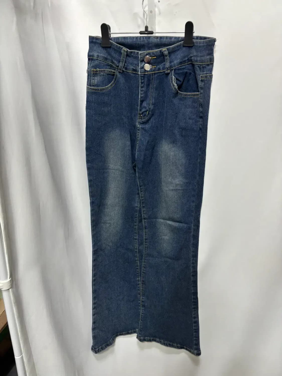 패션진스 미드블루 세미 부츠컷 청바지 진 M 상품이미지1