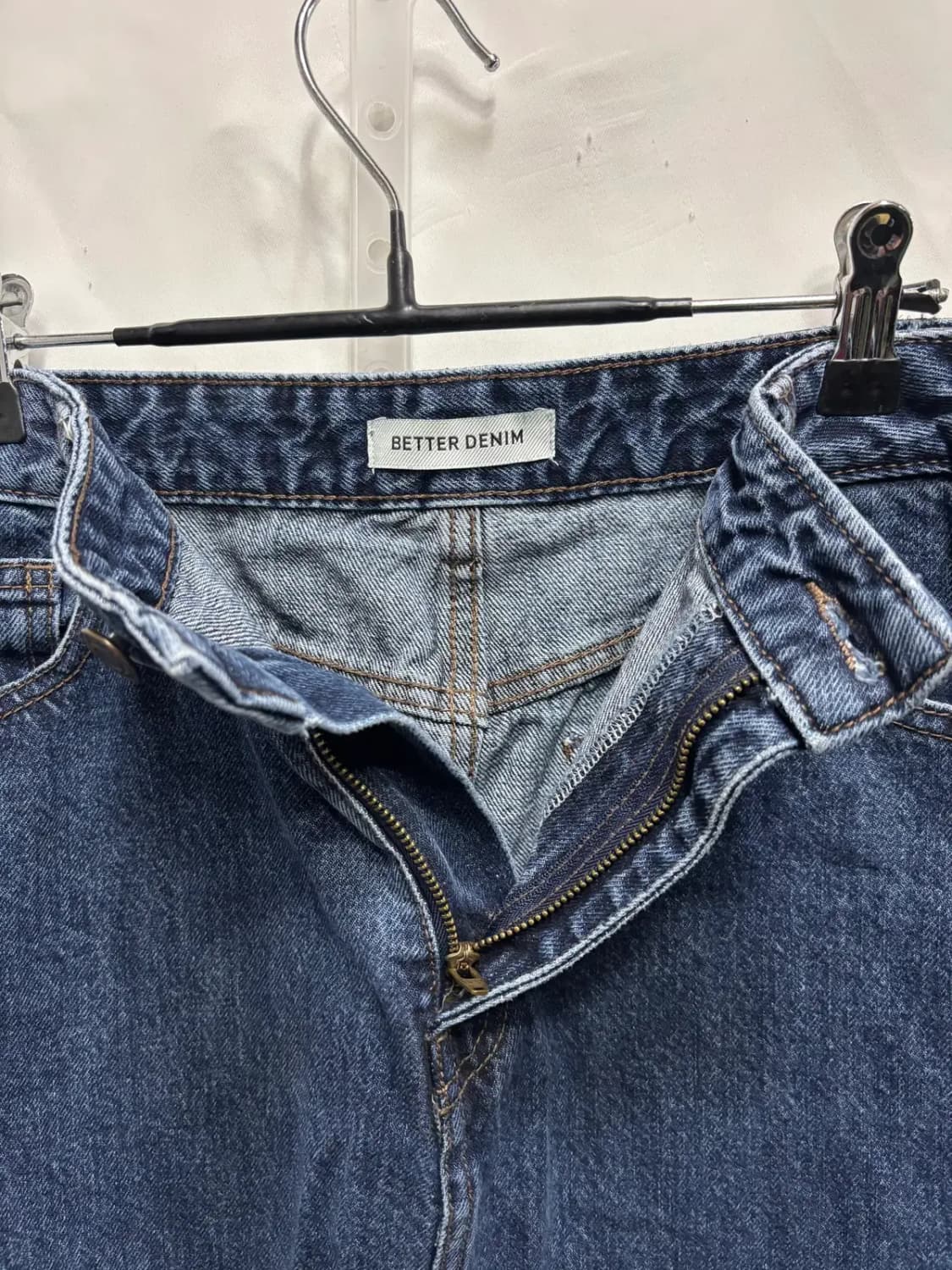 베럴 데님 빈티지 워싱 데님 롱스커트 치마 XL 상품이미지2