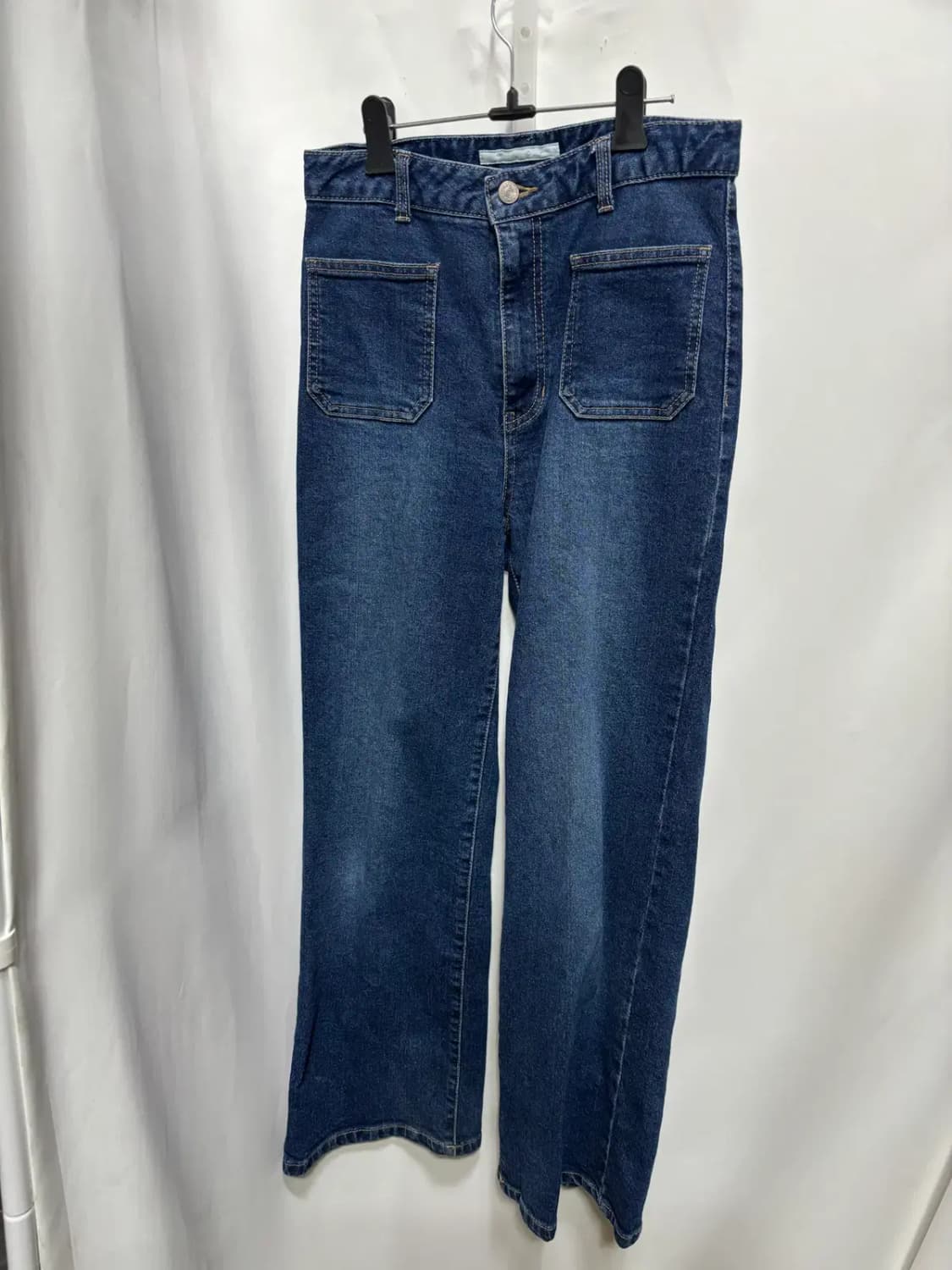 앞포켓 와이드 레그 데님 팬츠 55 상품이미지1