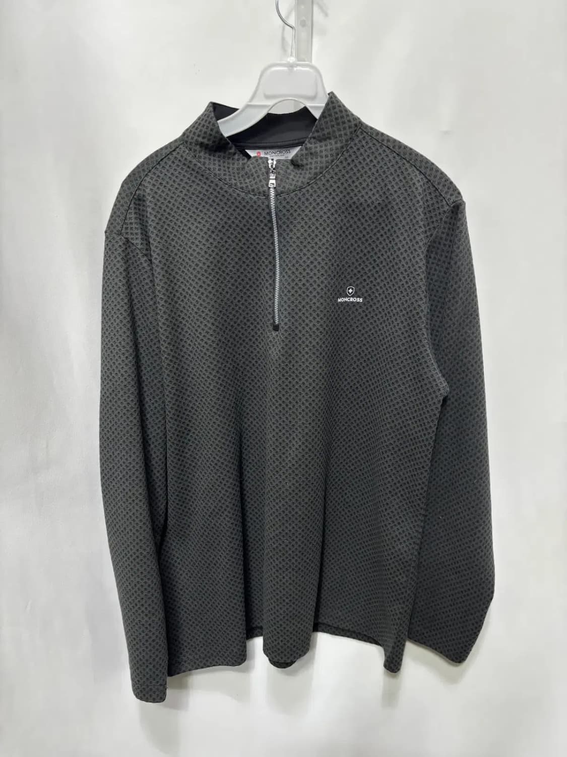 몽크로스 남성 긴팔 기모 집업 티셔츠 100 상품이미지1