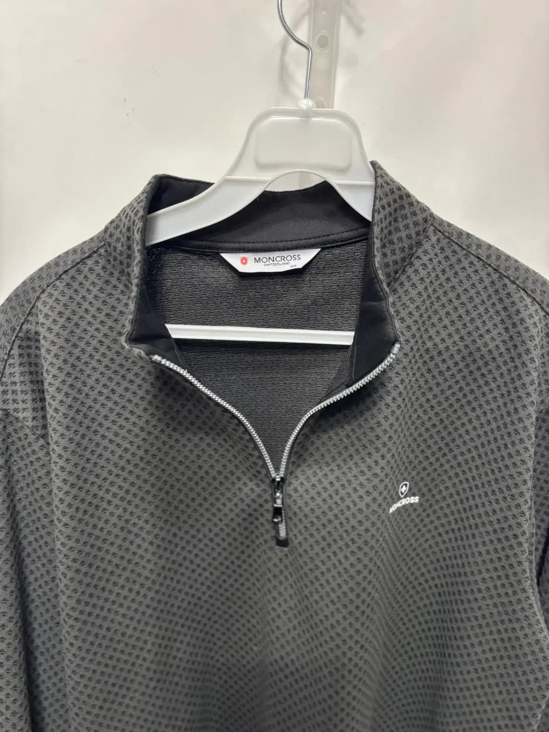 몽크로스 남성 긴팔 기모 집업 티셔츠 100 상품이미지2