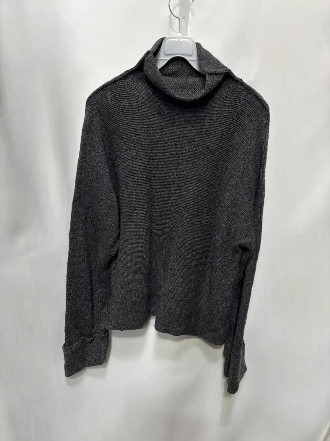 DKNY 램스울 100% 그레이 터틀넥 스웨터 S 상품이미지1