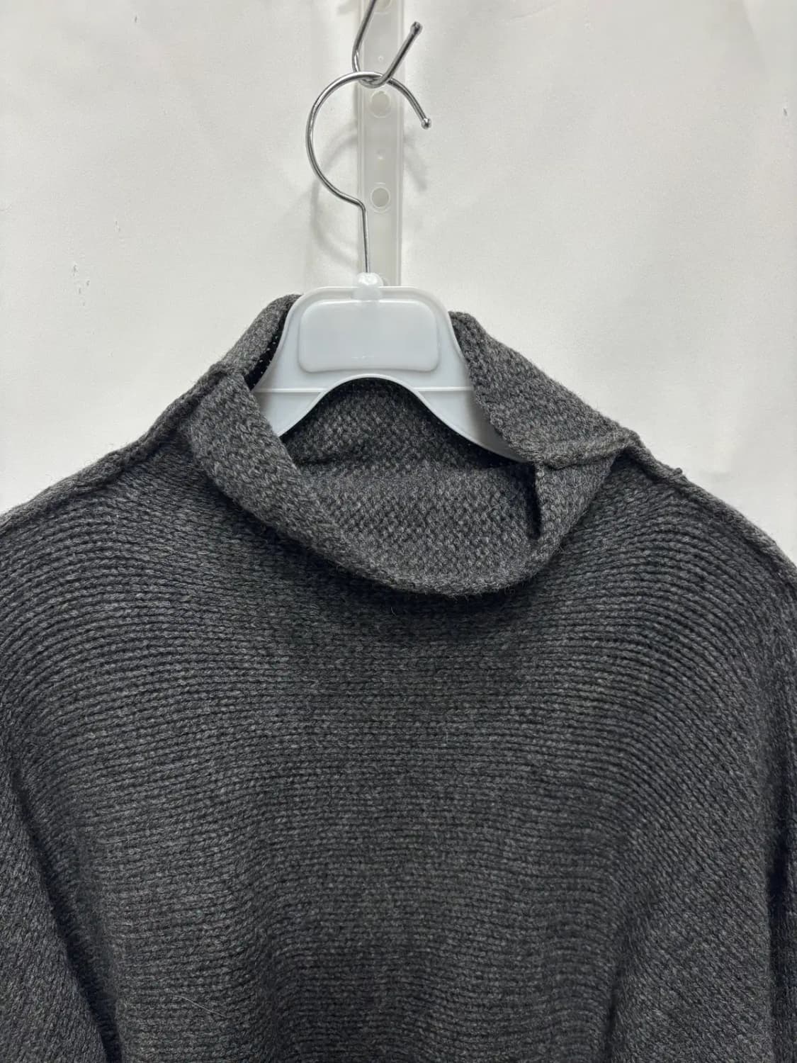 DKNY 램스울 100% 그레이 터틀넥 스웨터 S 상품이미지2