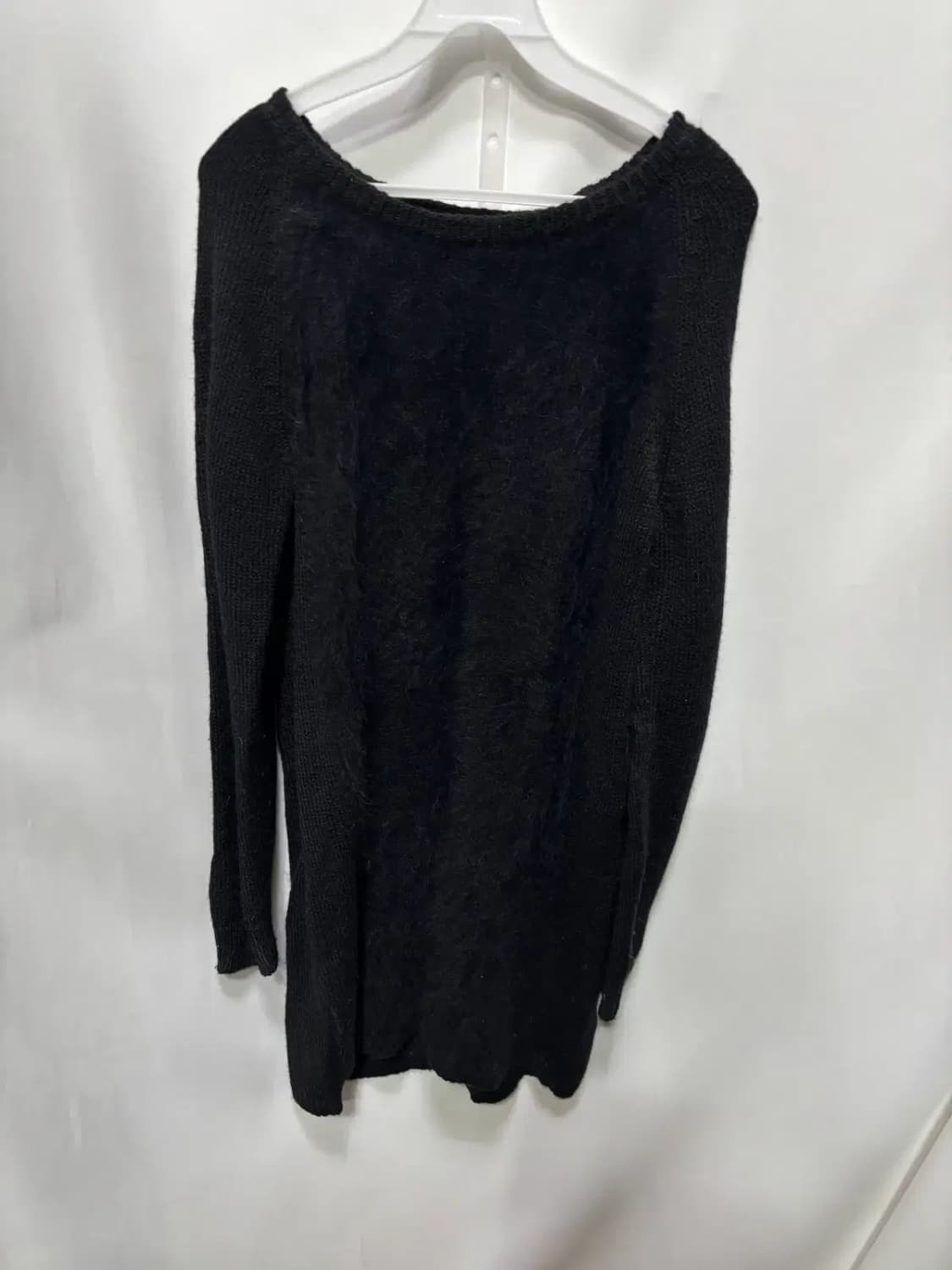 아떼(athe)블랙 앙고라 혼방 롱 니트 2 상품이미지1