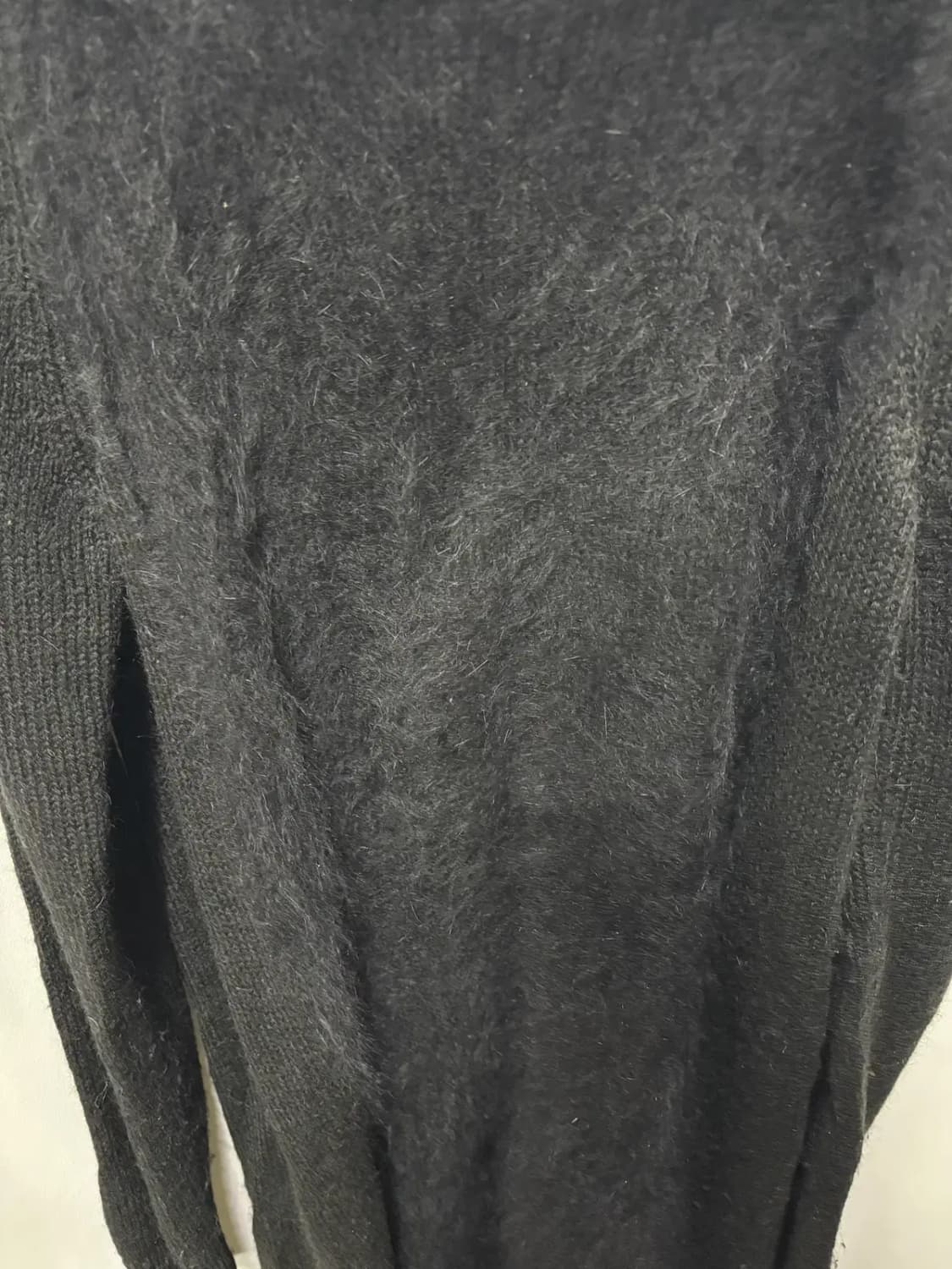 아떼(athe)블랙 앙고라 혼방 롱 니트 2 상품이미지3