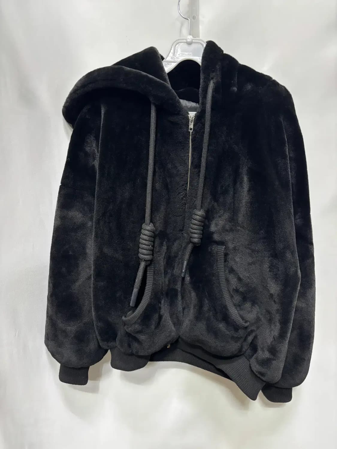 인조 모피(페이크 퍼)후드 집업 자켓 상품이미지1