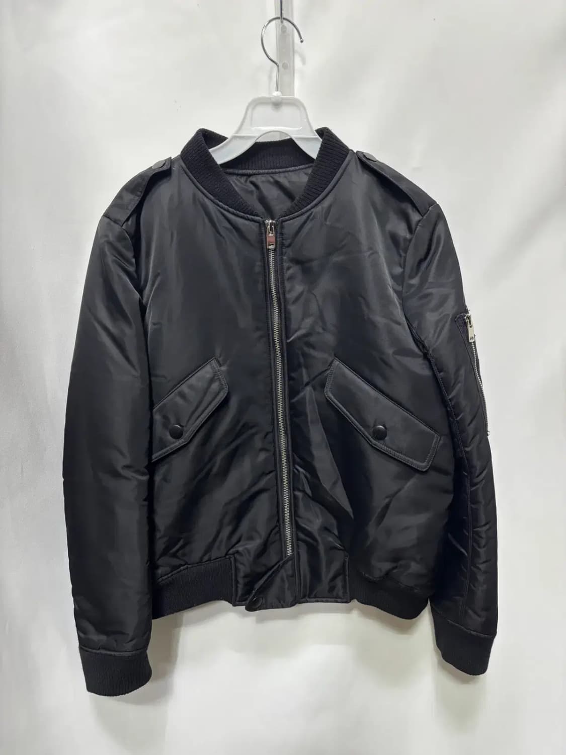 블랙 봄버 재킷 항공 점퍼 상품이미지1