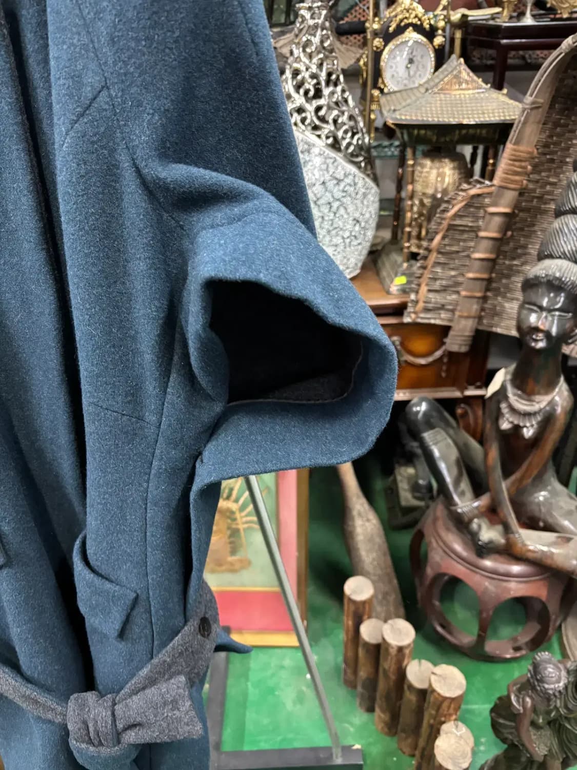 보티첼리(BOTTICELLI) 모+앙고라 혼방 망또 판쵸 코트 상품이미지5