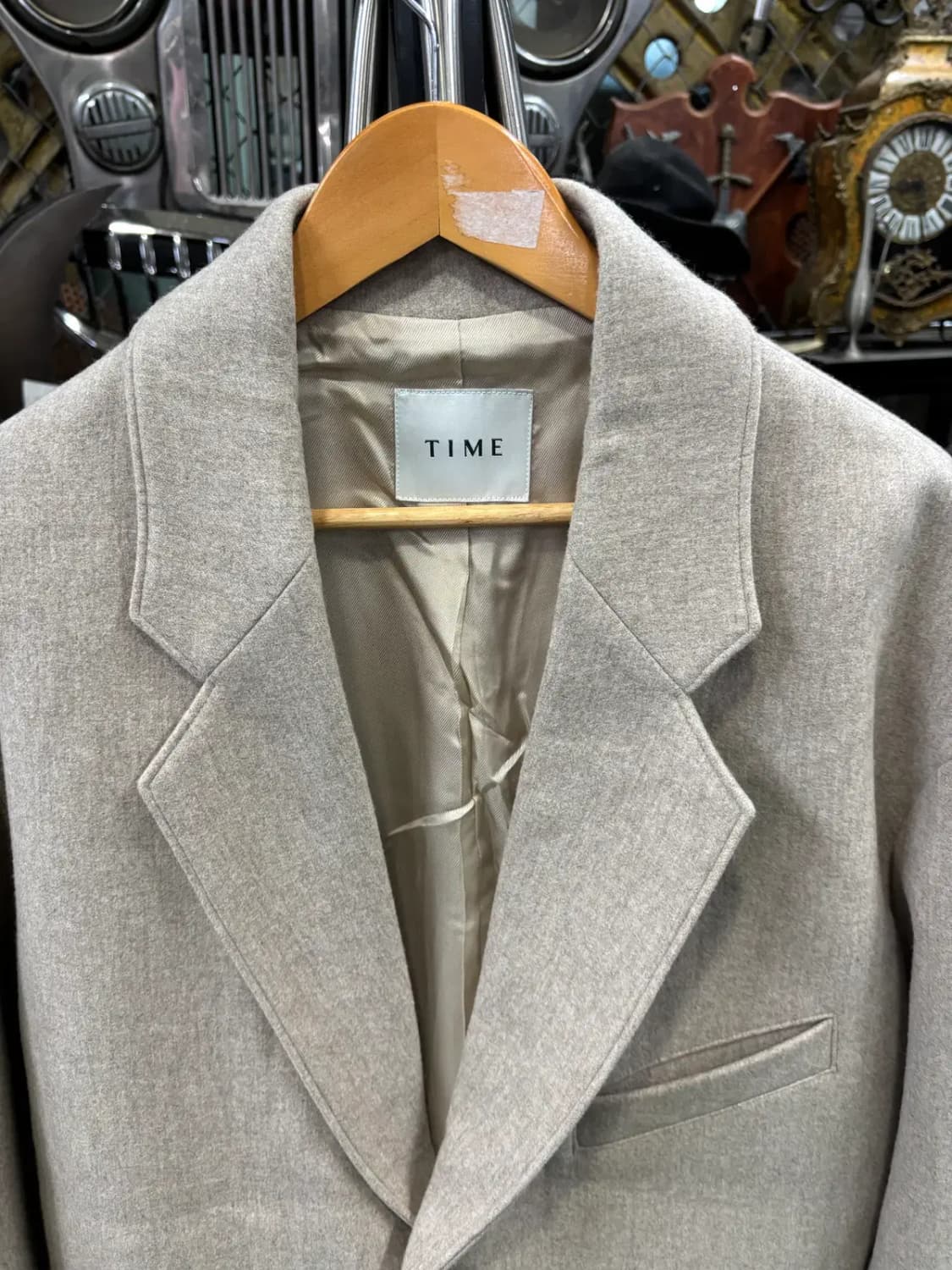 타임(TIME) 남성 모+캐시미어 블레이저 재킷 상품이미지2