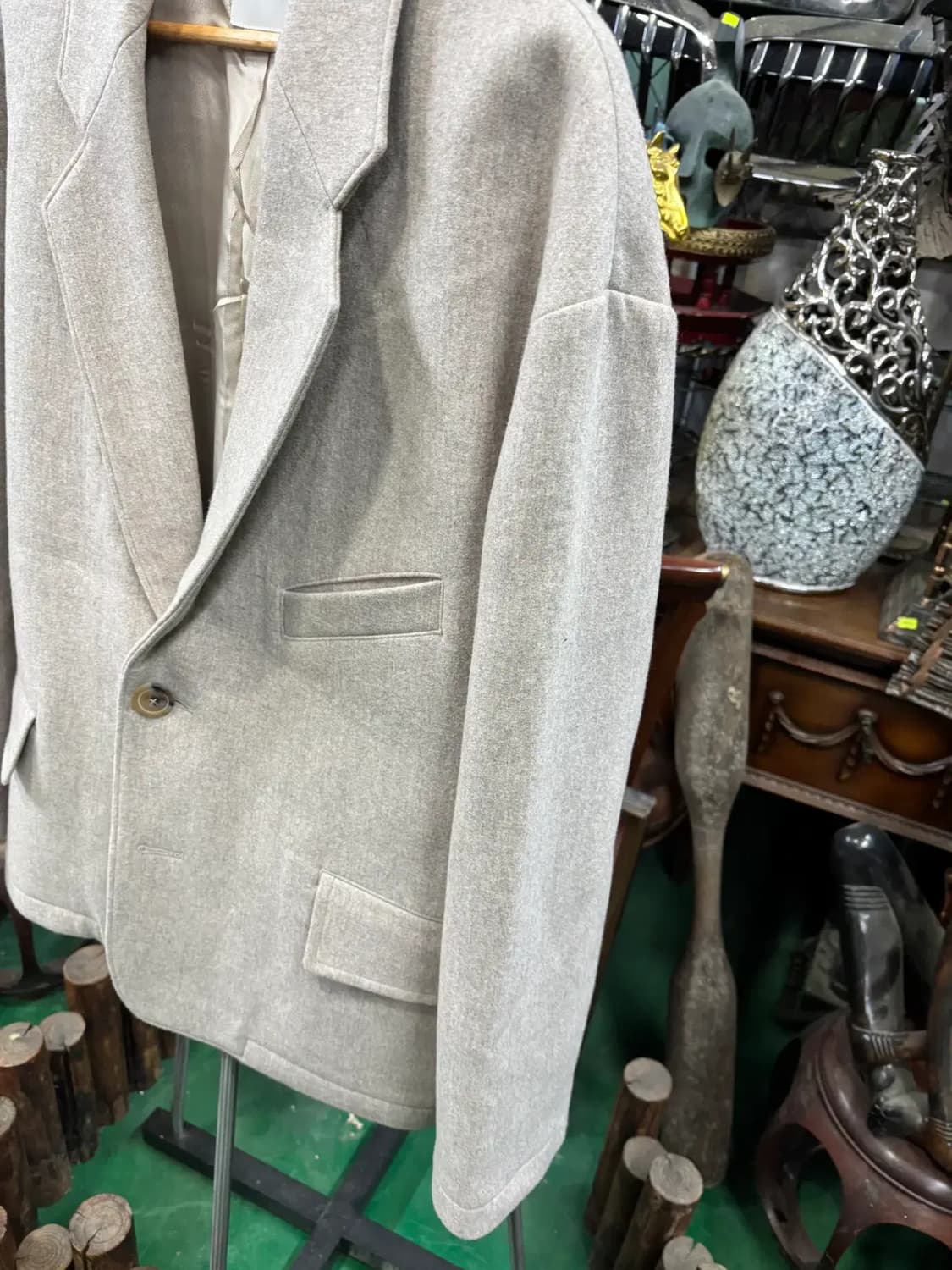 타임(TIME) 남성 모+캐시미어 블레이저 재킷 상품이미지3