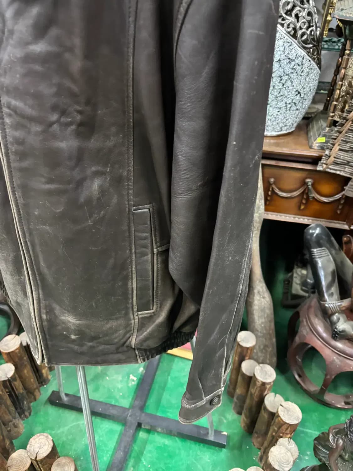 Danier (데니어) 천연 가죽 빈티지 자켓 상품이미지3