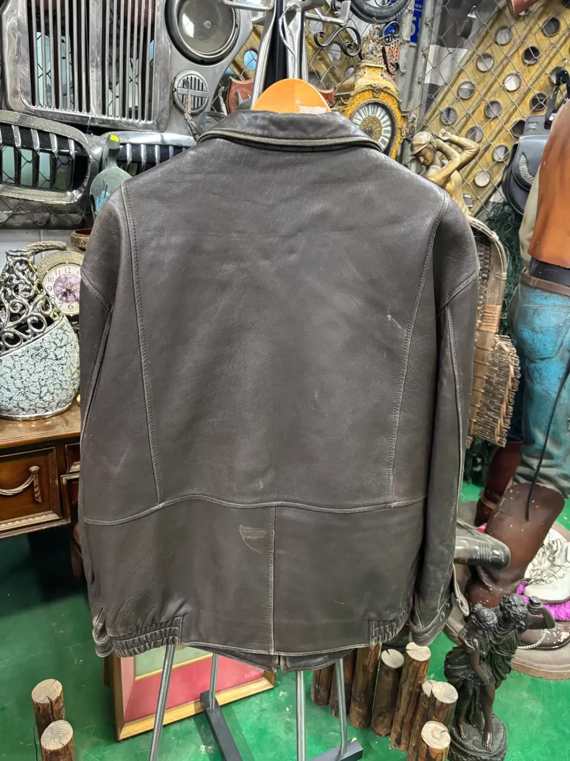 Danier (데니어) 천연 가죽 빈티지 자켓 상품이미지4