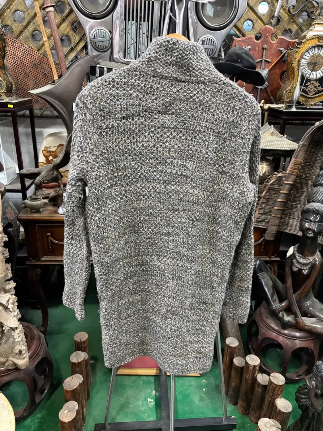 타미힐피거(Tommy Hilfiger)모 100%스웨터 빈티지 가디건 상품이미지4