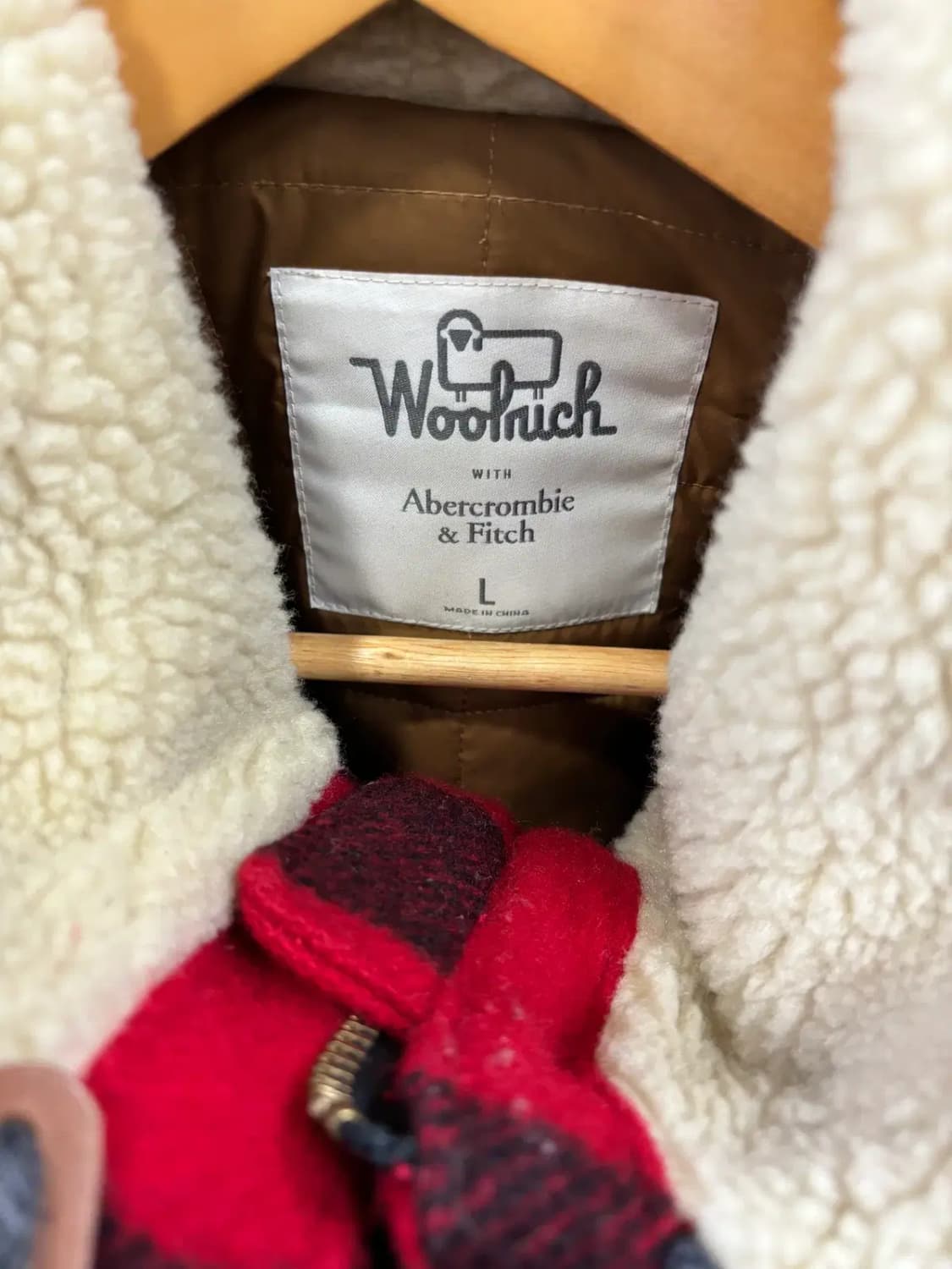 울리치 & 아베크롬비 앤 피치 콜라보 타탄 체크 울 코트 상품이미지2