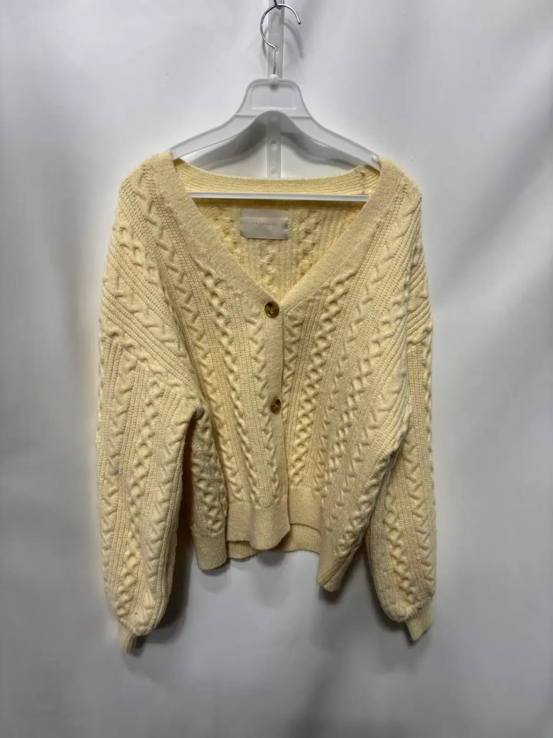 걸즈레시피 꽈배기 루즈핏 니트 가디건 FREE 상품이미지1