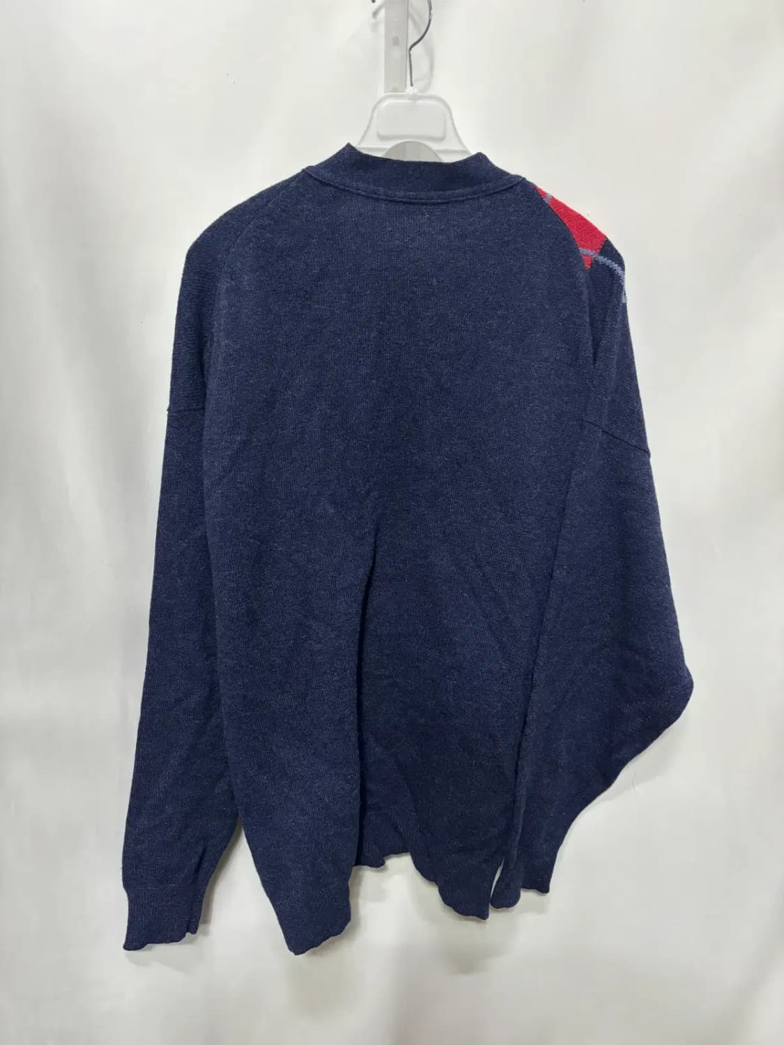 울시(Woolsey)아가일 패턴 네이비 가디건 XL 상품이미지4